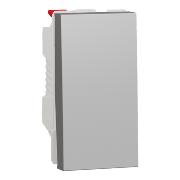 Лихт бутон 1 модул Schneider Unica NU310630 - Алуминий