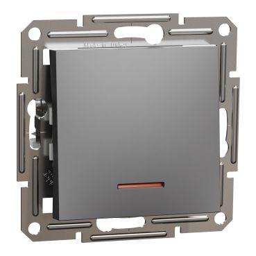 Девиаторен ключ със светлинен индикатор Schneider Asfora EPH1500171 - Антрацит