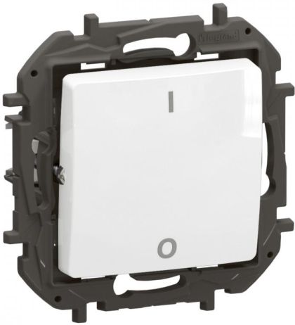 Двуполюсен ключ Legrand Niloe New NP2113WH - Бял