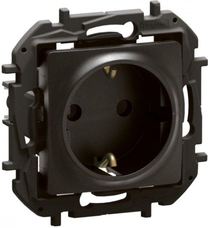 Контакт Шуко 16A Legrand Niloe New NP3121BK - Черен