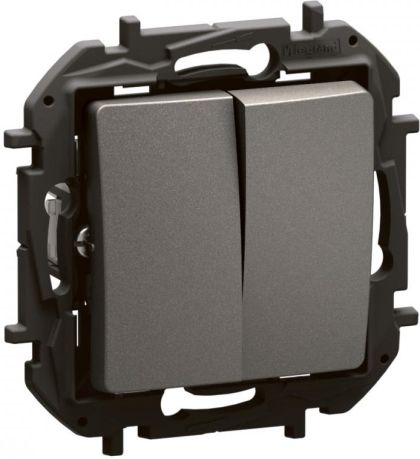 Сериен девиаторен ключ Legrand Niloe New NP2220MG - Сив