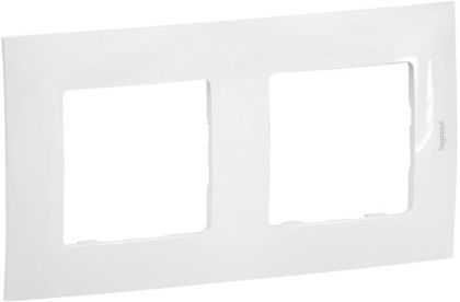 Двойна рамка Legrand Niloe New NP112WH - Бял