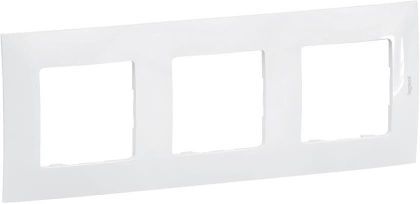 Тройна рамка Legrand Niloe New NP113WH - Бял