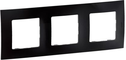 Тройна рамка Legrand Niloe New NP113BK - Черен