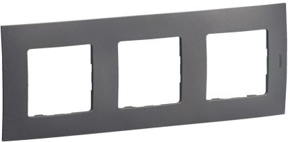 Тройна рамка Legrand Niloe New NP113MG - Сив