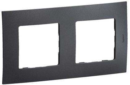 Двойна рамка Legrand Niloe New NP112GR - Тъмно сив