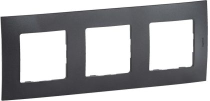 Тройна рамка Legrand Niloe New NP113GR - Тъмно сив