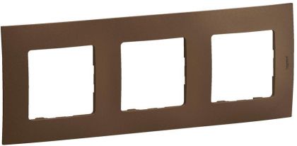 Тройна рамка Legrand Niloe New NP113DB - Бронз