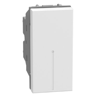 Девиаторен ключ 1 модул аксиален Bticino Light Now YW4053A - Бял мат