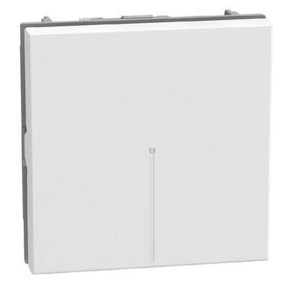 Лихт бутон 2 модула аксиален Bticino Light Now YW4055AM2 - Бял мат