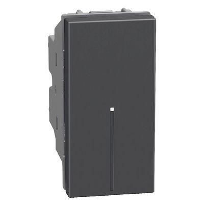 Лихт бутон 1 модул аксиален Bticino Light Now YD4055A - Графит мат