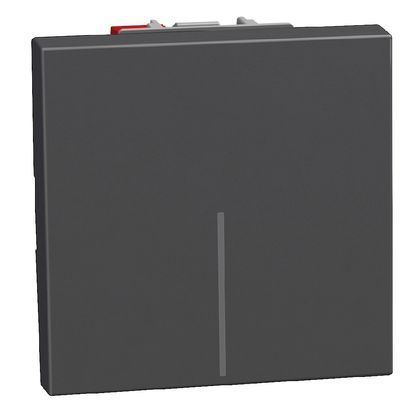 Лихт бутон 2 модула конвенционален Bticino Light Now YD4005M2A - Графит мат