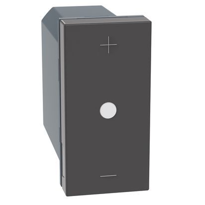 Бутонен димер LED 1 модул Bticino Light Now YD4418 - Графит мат