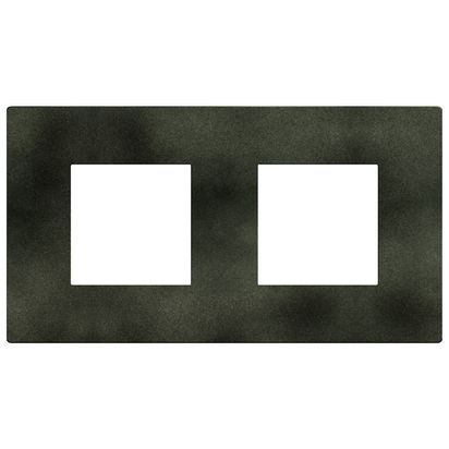 Двойна рамка Bticino Light Now YA4802M2DG - Зелен меланж