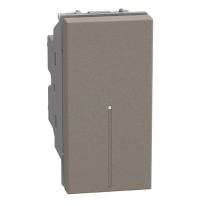 Девиаторен ключ 1 модул аксиален Bticino Light Now YG4053A - Камък мат