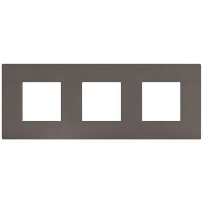 Тройна рамка Bticino Light Now YA4802M3GM - Мока