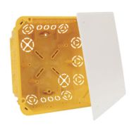 Квадратна разклонителна кутия Kopos KO125/1L - капак с винтчета, 155/155/64 мм. дълбочина