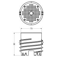 Монтажна плоча за изградена топлоизолация Kopos KEFZ80 - ф73/52 мм. дълбочина