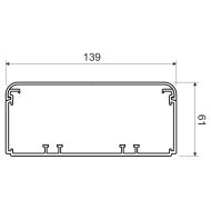 Кабелен канал EKE140x60 - 2 м. Бял, 6 м./3 бр. в стек 