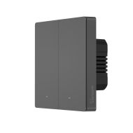 Двоен Wi-fi ключ SONOFF M5-2C-80 - 10A, тъмно сив