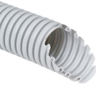 Гофрирана тръба Monoflex 1432 - ф32/24,3 вътрешен, 50 м., PVC трудногорима, 320N, сива
