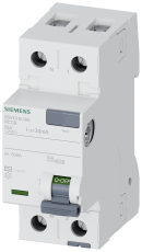 Дефектнотокова защита Siemens 5SV4314-0KL, 2P, 40A, 30mA, тип AC, лява нула