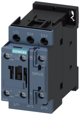 Контактор Siemens 3RT2028-1AP00 -  3P, 38A, 18.5kW/400V, 1NC+1NO, AC 230V, 50Hz, S0