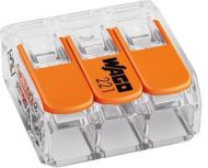 Бърза отваряема клема  Wago 221-613 - тройна, 0.5-6mm2
