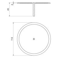 Разклонителна кутия Kopos KO97/5 - ф103/50 мм. дълбочина, капак с централен винт