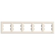 Петорна рамка хоризонтална Schneider Asfora EPH5800523 - Крем