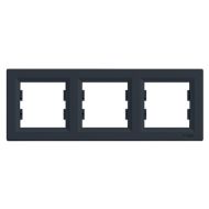 Тройна рамка хоризонтална Schneider Asfora EPH5800371 - Антрацит