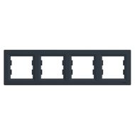 Четворна рамка хоризонтална Schneider Asfora EPH5800471 - Антрацит