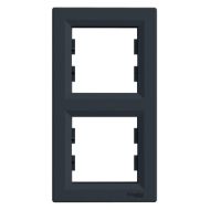 Двойна рамка вертикална Schneider Asfora EPH5810271 - Антрацит