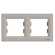 Двойна рамка хоризонтална Schneider Asfora EPH5800269 - Бронз