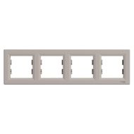 Четворна рамка хоризонтална Schneider Asfora EPH5800469 - Бронз