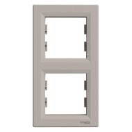 Двойна рамка вертикална Schneider Asfora EPH5810269 - Бронз