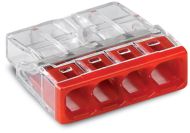 Бърза клема за твърд проводник Wago 2273-204 - 4P, 0.5-2.5mm2