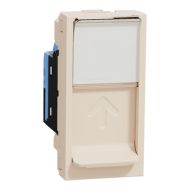Розетка 1 модула RJ45 UTP cat. 6 Schneider Unica NU341444 - Крем