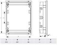 Апартаментно табло Noark PNF8T - 8 модула, N+PE клема, опушен капак