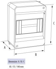 Апартаментно табло Pawbol C.2030 - 2 модула, опушен капак