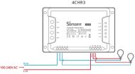 Четириканален Wi-fi смарт превключвател SONOFF 4CHR3 - 16A