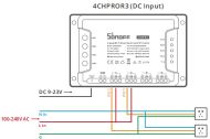 Четириканален Wi-fi смарт превключвател SONOFF 4CHR3 - 16A