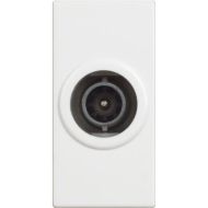 Розетка 1 модул TV коаксиал Bticino Classia RW4202D - Бял