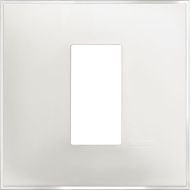 Единична рамка 1 модул Bticino Classia R4801ES - Леден сатен