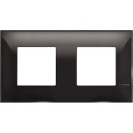 Двойна рамка Bticino Classia R4802M2BC - Черен гланц