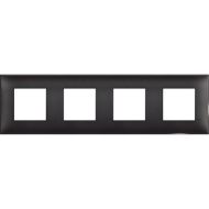 Четворна рамка Bticino Classia R4802M4BG - Черен сатен