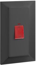 Бойлерен ключ 45А двуполюсен с индикация голям размер Legrand Belanko S 617777 - Антрацит