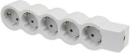 Разклонител 5xШуко без кабел Legrand 694577 - Бяло/светлосиво