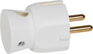 Щепсел бял 2Р+Т 16А 250V 90° изход за кабел немски стандарт Legrand 50316 - Бял