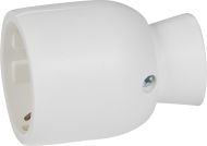 Куплунг бял 2Р+Т 16А 250V Шуко Legrand 50317 - Бял